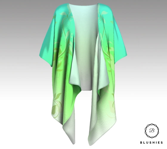 Lime Green Ombre Kimono Jacket – blushies